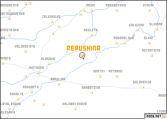 map of Repushina