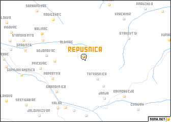map of Repušnica