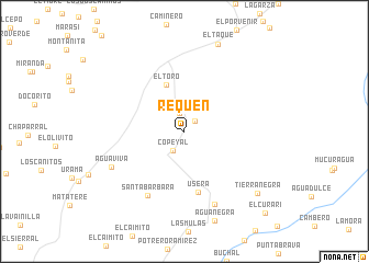 map of Requén