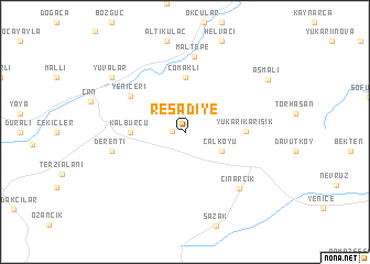 map of Reşadiye