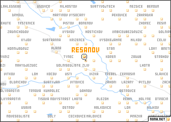 map of Řešanov