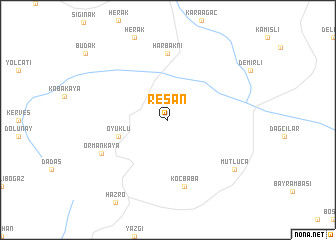 map of Reşan
