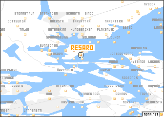 map of Resarö