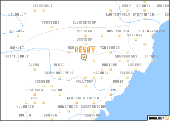 map of Resby