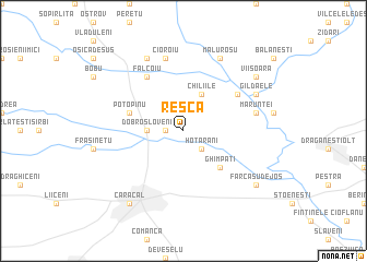 map of Reşca