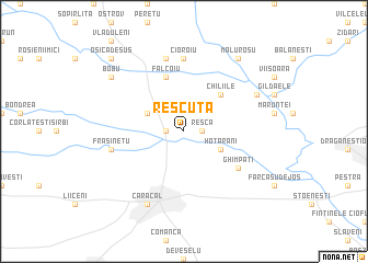 map of Reşcuţa