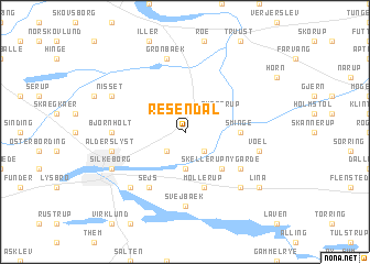 map of Resendal