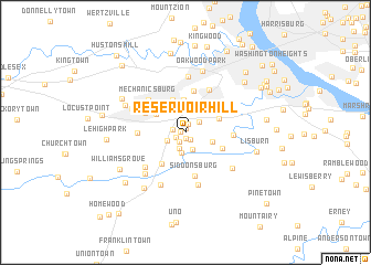 map of Reservoir Hill