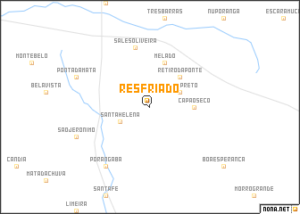 map of Resfriado