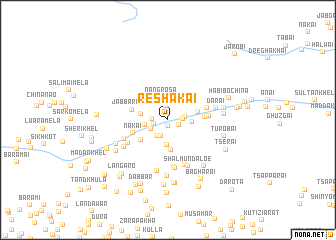 map of Reshakai