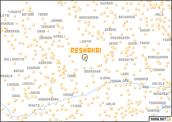 map of Reshakai