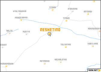 map of Reshetino