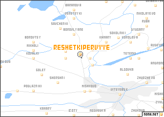 map of Reshëtki Pervyye