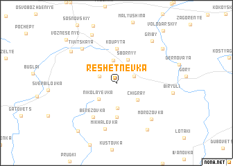 map of Reshetnëvka