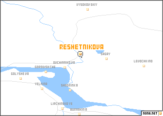 map of Reshetnikova