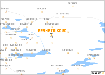 map of Reshetnikovo