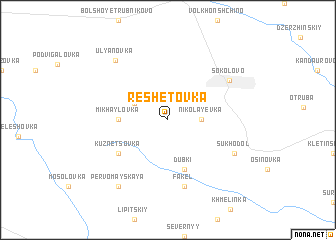 map of Reshetovka