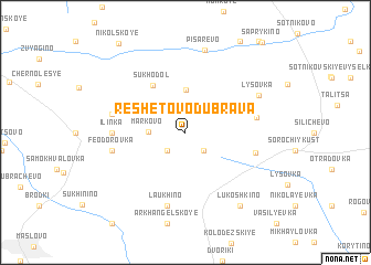 map of Reshetovo-Dubrava