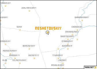 map of Reshetovskiy