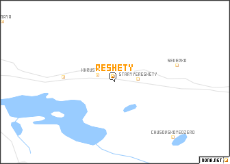 map of Reshëty