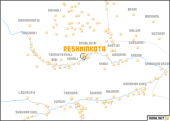 map of Reshmīn Kota
