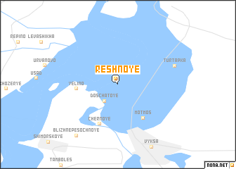 map of Reshnoye