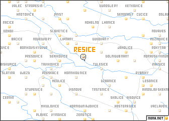 map of Rešice