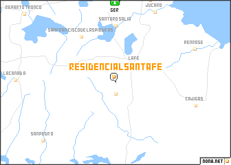 map of Residencial Santa Fe