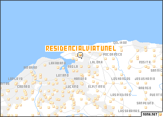 map of Residencial Vía Túnel