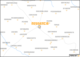 map of Residencia