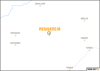 map of Residência