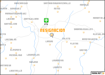 map of Resignación