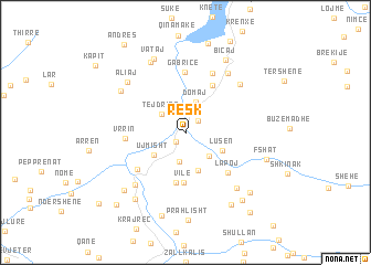 map of Resk