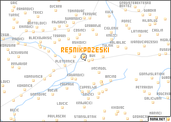 map of Resnik Požeški