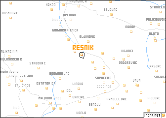 map of Resnik