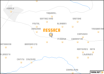 map of Ressaca