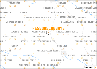 map of Ressons-lʼAbbaye