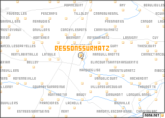 map of Ressons-sur-Matz