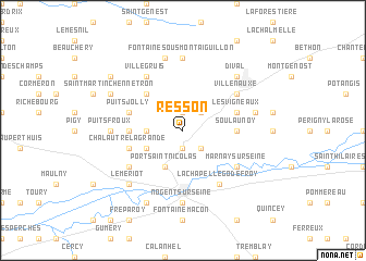 map of Resson