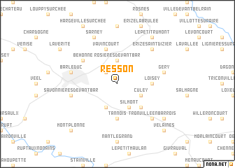 map of Resson