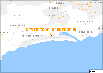 map of Restinga de Jacarepaguá
