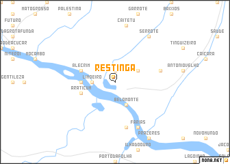 map of Restinga