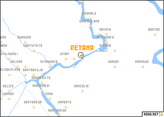 map of Retama