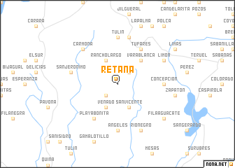 map of Retana