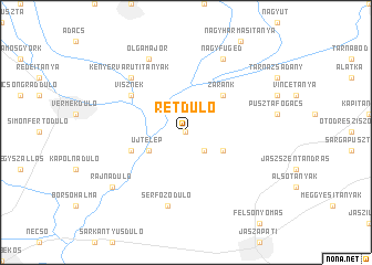 map of Rétdůlő