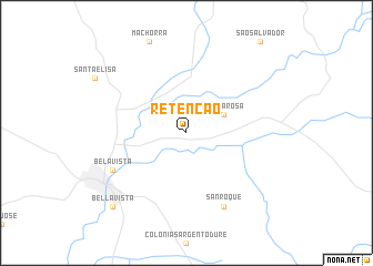 map of Retenção