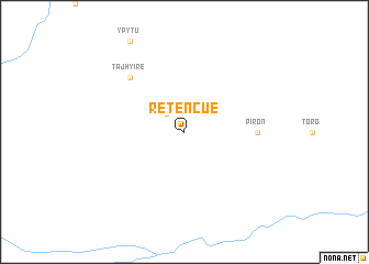 map of Retén-cué