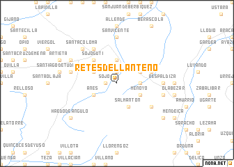 map of Retes de Llanteno