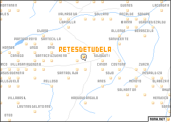 map of Retes de Tudela