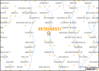 map of Retevoeşti